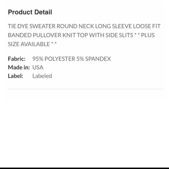 Tie-Dyed Sweater - Picture 8 of 8